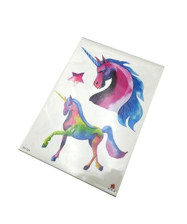 Oottati Temporary Tattoo Stickers - Fairy Tale Horse Wing Unicorn Design - 8 Sheets for Women - Buy Online on GoSupps.com