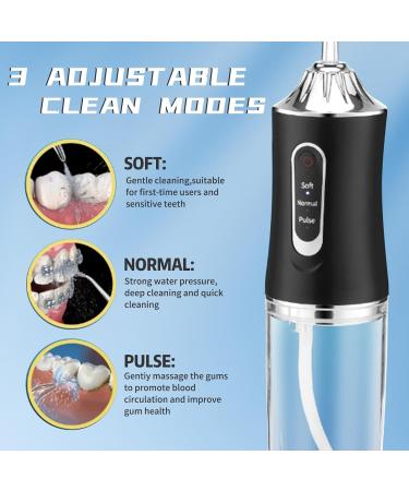 Yunlism Cordless Water Flosser Rechargeable - Waterproof Portable Cordless Dental Oral Irrigator Water flosser for Teeth 220Ml Cleanable Water Tank for Home and Travel - Buy Online on GoSupps.com