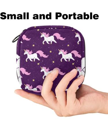 Sweet Unicorn Yellow Stars Large Menstrual Cup Bag | Lila Women's Storage Pockets for Period Inserts & Tampons - Ideal for Girls & Women - Buy Online on GoSupps.com