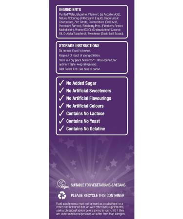 Natures Aid Super Stars Immune Support for Children 150ml - Natural Blackcurrant Flavour - Buy Online on GoSupps.com