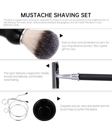 Milists 4PC Inner Shaving Kit - Stainless Steel Razor Brush & Bowl | Premium Beard Shaving Set for Men - International Shipping Available - Buy Online on GoSupps.com