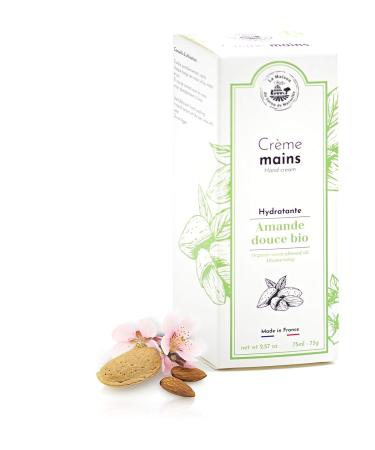 Hand Cream with Organic Almond Oil - Nourishing Moisturizer 75ml | International Shipping - Buy Online on GoSupps.com