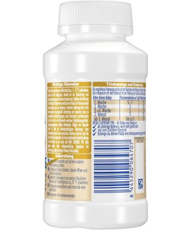 Nestl BEBA SUPREME PRE Infant Milk - Ready-to-Drink Bottles with Omega 3 (8 x 200ml) - International Shipping Available - Buy Online on GoSupps.com