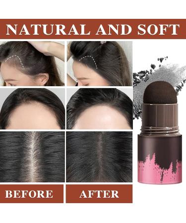 Root Touch Up Powder Stick | Hairline Shadow Sponge Pen for Long Lasting Waterproof Coverage - Pearl Black - Buy Online on GoSupps.com