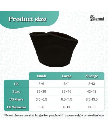 Pedimend Gel Metatarsal Pads for Men and Women - Ball of Foot Cushion for Pain Relief - Fabric Soft Socks - Black, Large (UK 6-11) - Buy Online on GoSupps.com