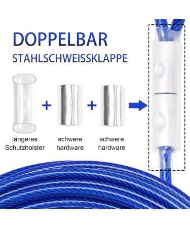 Durable Tie-Out Leashes for Dogs | 3/6/9/15m Outdoor Yard Dog Leash in Blue - Buy Online on GoSupps.com
