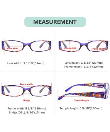 Eyekepper Spring Hinge Rectangular Reading Glasses +1.75 | Stylish & Colorful Eyewear for All | International Shipping - Buy Online on GoSupps.com