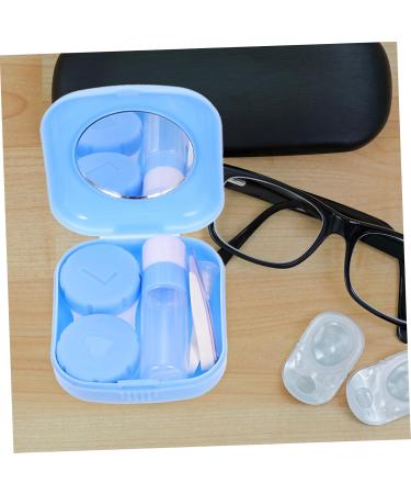 Partykindom 4-Piece Contact Lens Case Set | Colored Cosmetic Lens Containers | Mini Protection for All Contact Lenses - Buy Online on GoSupps.com