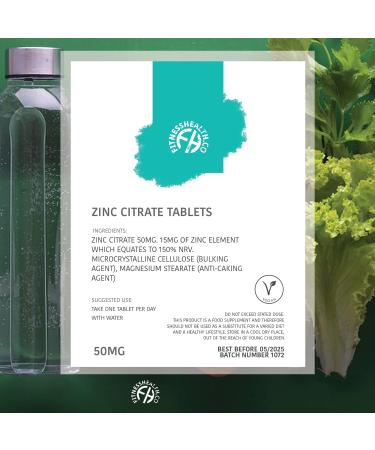 Zinc Tablets 15mg - 60 Vegetarian Supplements for Immune System Support - Buy Online on GoSupps.com