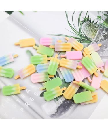 40 PCS 3D Ice-Lolly Resin Charms for DIY Crafts - Assorted Beads for Scrapbooking, Phone Case Decor, and Jewelry Making - Buy Online on GoSupps.com