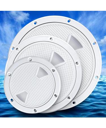 Smartmarine White Round Non Slip Boat Hatch 4 inch - Detachable Cover for Marine Yacht RV - Buy Online on GoSupps.com