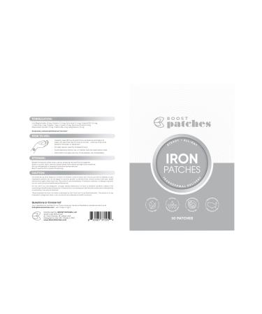 Boost Patches Iron Daily Nutrient Supplement for General Wellbeing
