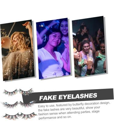 FOMIYES 3 Pairs Fake Eyelashes Halloween Decor False Lashes False Eyelashes Fake Lashes Makeup Accessories Makeup Supplies Wispy Eyelashes Women Eyelashes Slim Chemical Fiber Extend - Buy Online on GoSupps.com