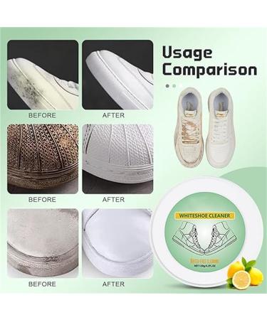 Multi-Functional Cleaning and Stain Removal Cream 2024 New White Shoe Cleaner Water-Free Cleaning Cream with Sponge (2PCS) - Buy Online on GoSupps.com