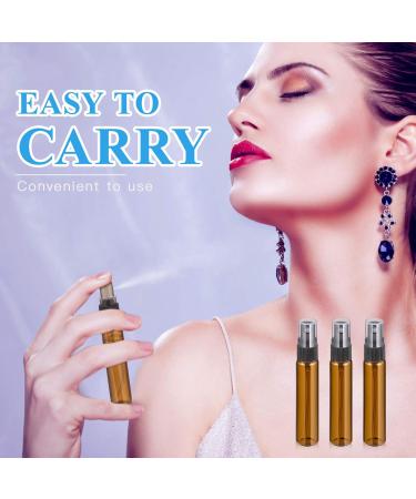 10Pcs Mini Amber Glass Spray Bottles 10ml | Fine Mist Perfume & Essential Oil Sprayers for Travel & Cleaning | International Shipping Available - Buy Online on GoSupps.com