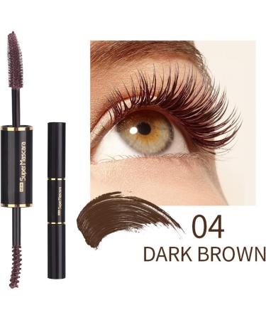 Makeup Mascara Waterproof Double Sided Eyelash Mascara for WomenEyelash Makeup Tool Long Lasting for Party Vacation Travel School Business Brown - Buy Online on GoSupps.com