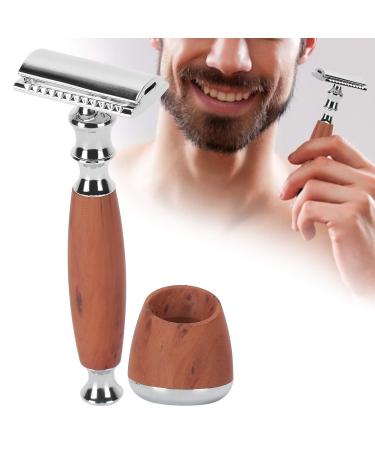 Classic Men's Double Edge Razor with Wooden Handle - Premium Hand Razor for a Superior Shave - Buy Online on GoSupps.com