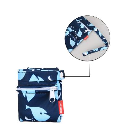 Damero Wetbag Nasp x | Reusable Diaper Bag Wetbag for Babies | Medium Whale Design for Diapers & Accessories - Buy Online on GoSupps.com