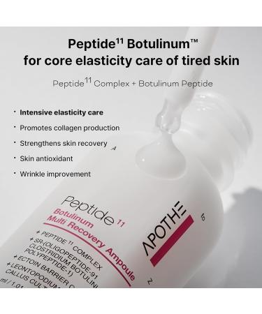 Buy Peptide 11 Botulinum Multi Recovery Ampoule 30ml - Anti-Aging Skin Treatment for Global Shipping - Buy Online on GoSupps.com