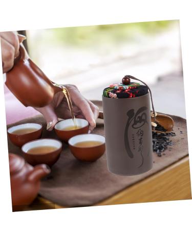 Zerodeko 1pc Office Tea Sealed Canister Sealed Container Tea Jar Food Storage Can Tea Coffee Vintage - Buy Online on GoSupps.com