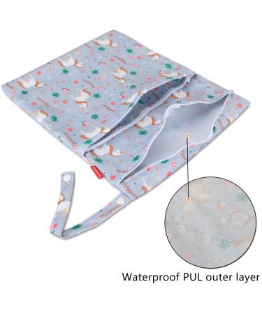 Damero Unicorn Diaper Bag Wetbag - Reusable Waterproof Bags for Baby Diapers Dirty Clothes & Accessories - Large & Portable - Buy Online on GoSupps.com