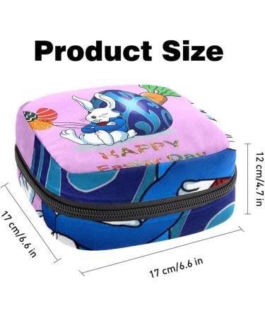Stylish Menstruation Pad Bag with Zipper - Women's Tampon & Napkin Collection Bag | Perfect for Easter - Color 7 - Buy Online on GoSupps.com