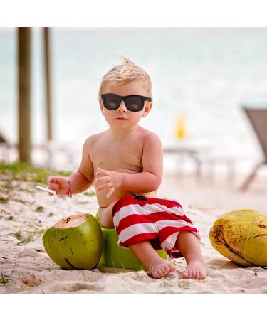 FANTESI Baby Sunglasses | UV400 Protection | Polarized Toddler Kid Sunglasses with Silicone Strap | for Newborn 0-24 Months Boys Girls - Buy Online on GoSupps.com
