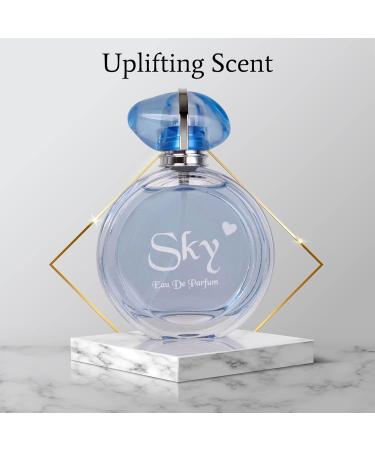 NovoGlow Sky for Women - 3.3 Fl Oz Eau De Parfum Spray - Long-Lasting Fruity Floral & Woody Scents Smell Sweet & Feminine All Day Includes Carrying Pouch Lovely Gift for Women on All Occasions - Buy Online on GoSupps.com