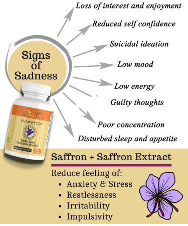 EXIR Saffron & Saffron Extract Supplement - Immune Memory Metabolism Heart Support 180 Tablets - Buy Online on GoSupps.com