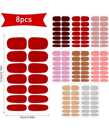 JSRQT Nail Polish Stickers Full Nail Wraps Glitter Nail Art Polish Decals Tips with Nail File Self-Adhesive Nail Stickers Shine Full Wraps Nail Stickers Decals DIY Nail Art Decoration for Women Girls - Buy Online on GoSupps.com