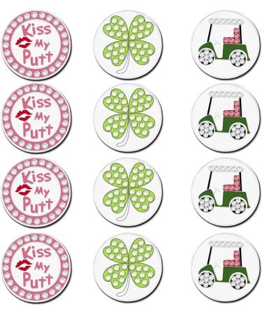 FINGER TEN Golf Ball Marker Hat Clip Set - Assorted Patterns, Value Gift for Men Women Kids - Divot Tool Accessories, Blank Markers - Buy Online on GoSupps.com