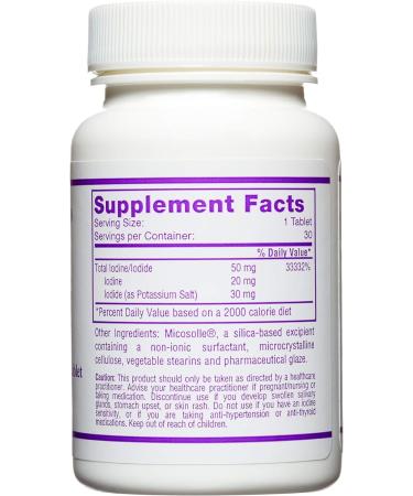 Optimox Corporation Iodoral IOD-50 50 mg 30 Tablets - Buy Online on GoSupps.com