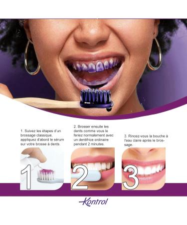Kontrol Toothpaste Violet Bleaching Colour Correcting Serum 30 ml | Bright Smile Solution | International Shipping Available - Buy Online on GoSupps.com