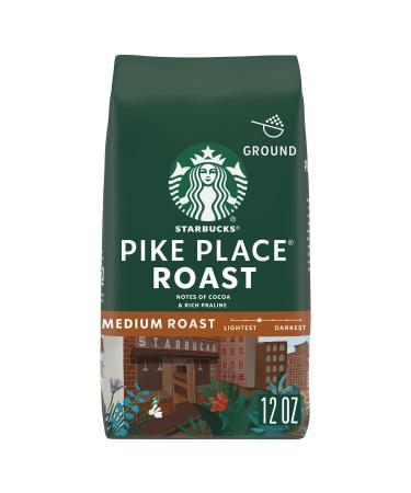 Starbucks Pike Place Roast Ground Coffee (12oz) - Buy Online on GoSupps.com