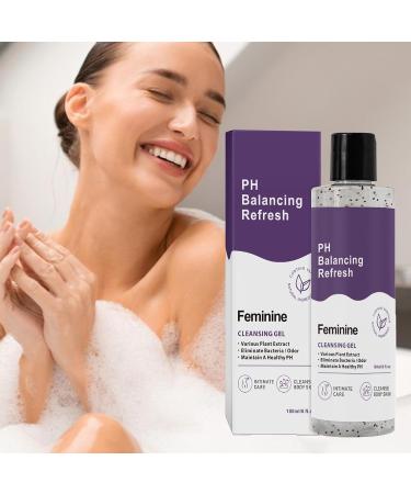  Nbhuiakl Daily PH Balanced Feminine Cleanser Refreshing PH Balancing Shower Gel 180 Ml Natural Gentle Feminine Hygiene | Feminine Moisturizing Body Wash For Friends Family And - Buy Online on GoSupps.com