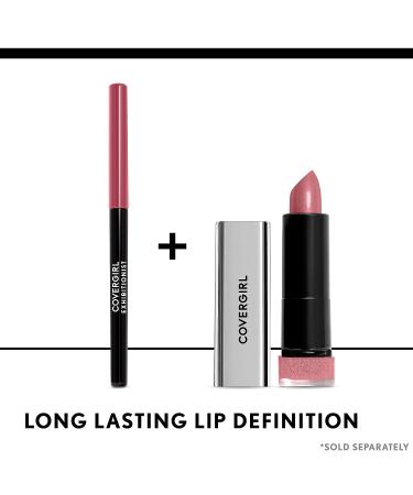 COVERGIRL Exhibitionist Lipstick Metallic Flushed 505 - 0.123 oz | Long-Lasting Formula - Buy Online on GoSupps.com