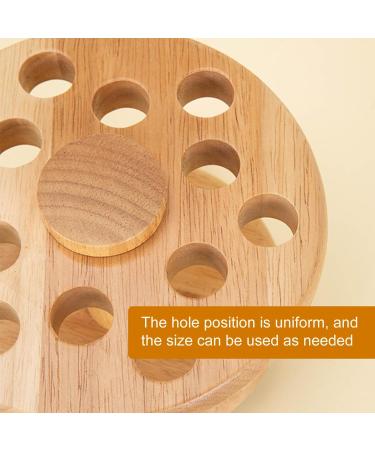 Rubber Wood Rotating Storage Rack Hairdressing Scissors and Comb Organizer Multi-Purpose Storage Rack for Home Salon Use - Buy Online on GoSupps.com