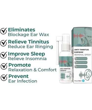 Anti-Cochlear Blockage & Tinnitus Earwax Remover Spray - 1pcs - Buy Online on GoSupps.com