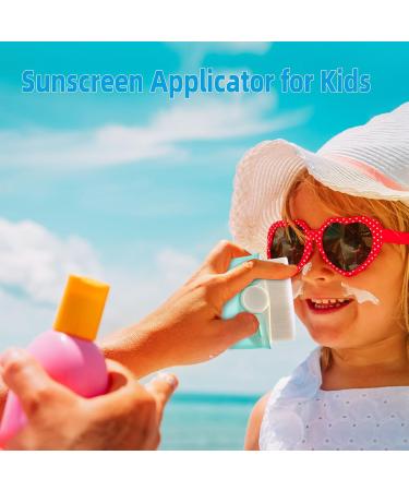 Buy Sunscreen Applicator for Kids - 2 Pack Brush Set with Protective Caps & Cleaning Pad | Sunblock Buddy Green - Buy Online on GoSupps.com