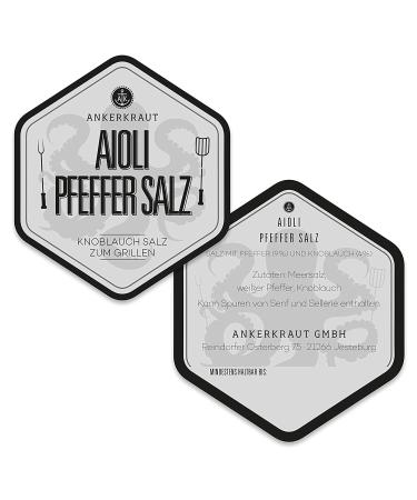 Ankerkraut Aioli-Pepper Salt - Flavored Finisher Salt for Aioli Butter | 310g Shaker | International Shipping Available - Buy Online on GoSupps.com