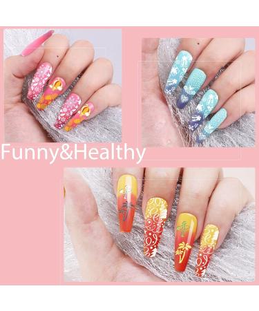 Biutee Nail Art Stamping Plate Set - 15PCS Nail Stamping Kit with Silicone Stamper & Scraper - Flower, Animal, Lace & Holiday Designs - Buy Online on GoSupps.com