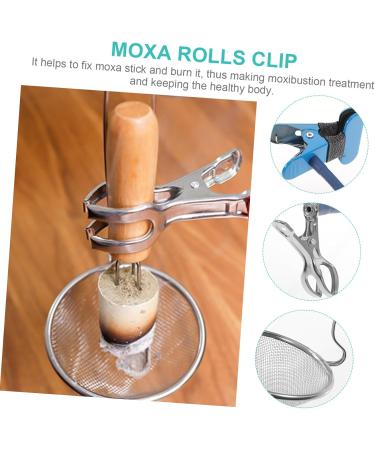 Secfou Moxibustion Holder Set - Adjustable Moxa Roller Stand & Clip for Optimal Health - Buy Online on GoSupps.com