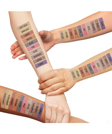 Anglicolor Diamond Glitter Liquid Eyeshadow - Lightweight Smooth Shimmer Eyeshadow & Eyeliner Pen in Champagne - Perfect Cosmetics Gift for Girls and Women - Buy Online on GoSupps.com
