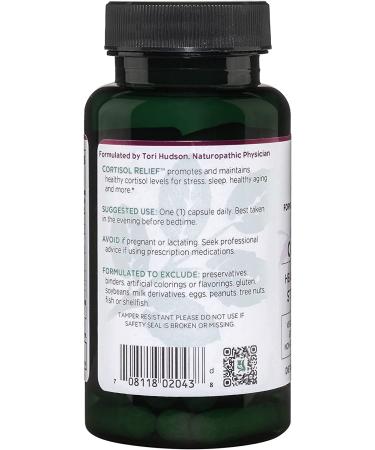 Vitanica Cortisol Relief Supplement - Dr. Formulated Vegan Capsules for Sleep, Stress & Cortisol Management (60 Capsules) - Buy Online on GoSupps.com