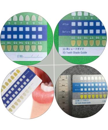 1 Set Tooth Color Contrast Cards Teeth Shade Guide for Comparison Lightweight Supply for Personal Use - Buy Online on GoSupps.com