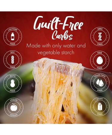 Fusion Select Sweet Potato Glass Noodles - Zero-Fat, Low-Calorie, Gluten-Free, Vegan - 2 Packs (7.05oz) for Stir-Fry, Dumplings, Hot Pot - Chinese & Korean Recipes - Buy Online on GoSupps.com