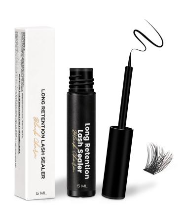 Lash Clusters Overnighter 5ML Lash Sealer for Cluster Lashes Lash Extension Sealant Healthy Lash Sealant Longer Life Coating Lash Seal (Black 5ml)