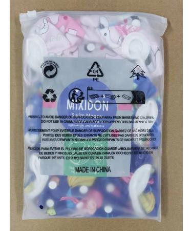 MIXIDON Reusable Swim Nappy | Adjustable Size Washable Baby Swimming Nappies | Mermaid Rainbow Elephant Design | 0-3 Years - Buy Online on GoSupps.com