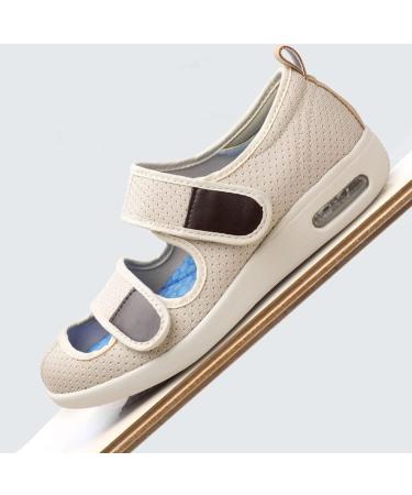 MisFun Men's Diabetic Shoes: Double Insole, Lightweight & Adjustable - Dark Grey - Size 12 - Buy Online on GoSupps.com