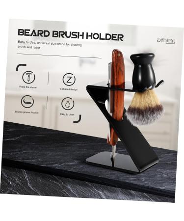Beaupretty Acrylic Brush Holder Stand for Safety Razors & Shaving Brushes - Ideal for Men | International Shipping - Buy Online on GoSupps.com